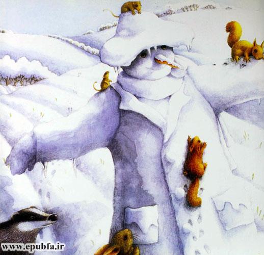 حیوانات به دور «لولوی» برفی میچرخیدند و جستوخیز میکردند.